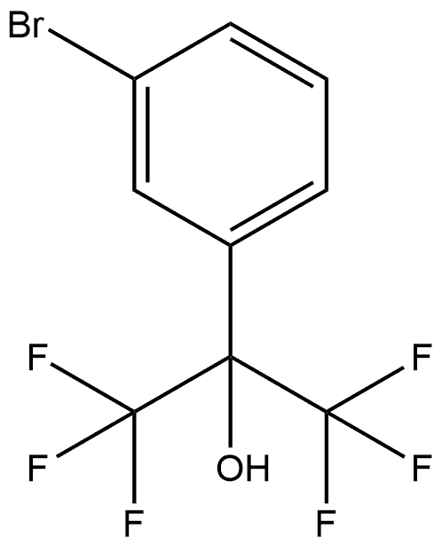 3-Bromo-α,α-bis(trifluoromethyl)benzenemethanol Struktur