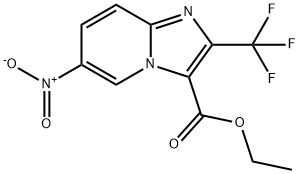 Ethyl 6-nitro-2-(trifluoromethyl)imidazo[1,2-a]pyridine-3-carboxylate Struktur