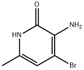 2(1H)-Pyridinone, 3-amino-4-bromo-6-methyl- Struktur