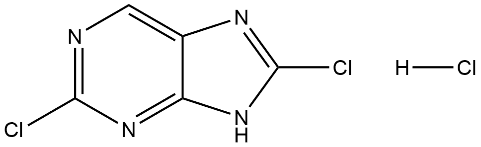 9H-Purine, 2,8-dichloro-, hydrochloride (1:1) Struktur