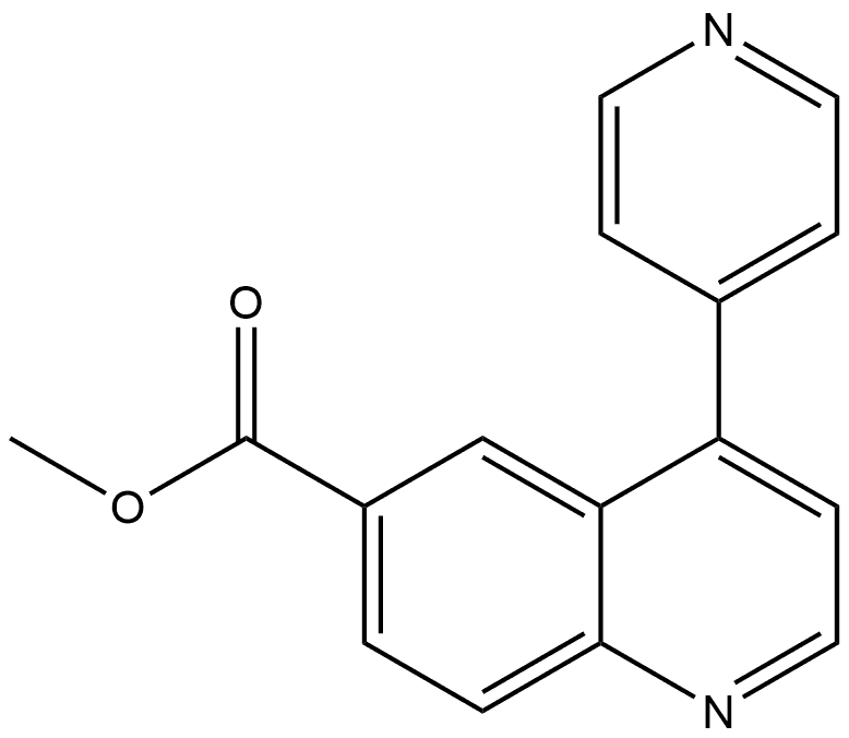 Methyl 4-(4-pyridinyl)-6-quinolinecarboxylate Struktur