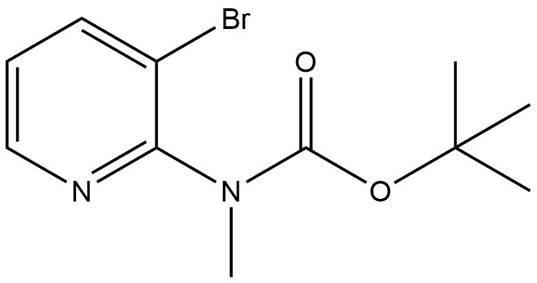 1,1-Dimethylethyl N-(3-bromo-2-pyridinyl)-N-methylcarbamate Struktur