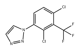 1H-1,2,3-Triazole, 1-[2,4-dichloro-3-(trifluoromethyl)phenyl]- Structure