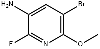 3-Pyridinamine, 5-bromo-2-fluoro-6-methoxy- Struktur