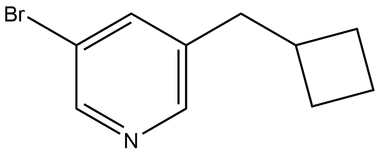 3-Bromo-5-(cyclobutylmethyl)pyridine Struktur