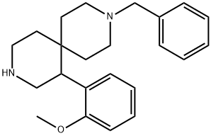 3,9-Diazaspiro[5.5]undecane, 1-(2-methoxyphenyl)-9-(phenylmethyl)- Struktur