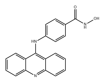 Benzamide, 4-(9-acridinylamino)-N-hydroxy- Struktur