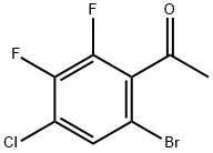 1-(6-Bromo-4-chloro-2,3-difluoro-phenyl)ethanone Struktur