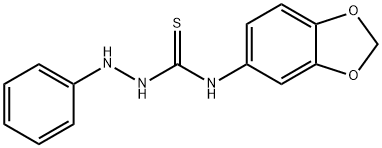 Hydrazinecarbothioamide, N-1,3-benzodioxol-5-yl-2-phenyl- Struktur