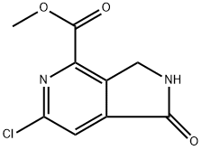 methyl 6-chloro-1 -oxo-2,3-dihydro-1H-pyrrolo[3,4-c]pyridine-4-carboxylate Struktur