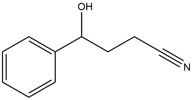 Benzenebutanenitrile, γ-hydroxy- Struktur