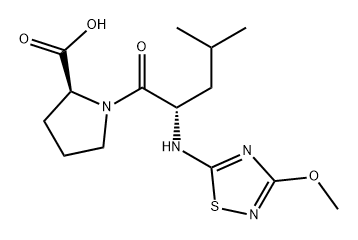 L-Proline, N-(3-methoxy-1,2,4-thiadiazol-5-yl)-L-leucyl- Struktur