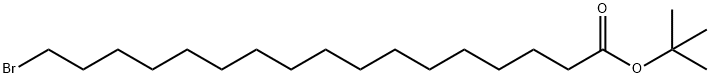 Heptadecanoic acid, 17-bromo-, 1,1-dimethylethyl ester Structure