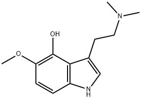 1H-Indol-4-ol, 3-[2-(dimethylamino)ethyl]-5-methoxy- Struktur