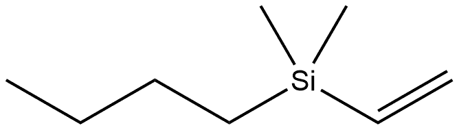 Silane, butylethenyldimethyl- Struktur