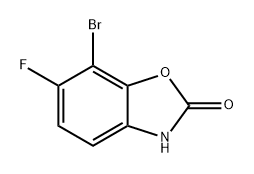 2(3H)-Benzoxazolone, 7-bromo-6-fluoro- Struktur