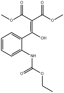 Propanedioic acid, 2-[[2-[(ethoxycarbonyl)amino]phenyl]hydroxymethylene]-, 1,3-dimethyl ester