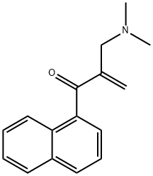 2-Propen-1-one, 2-[(dimethylamino)methyl]-1-(1-naphthalenyl)- Struktur