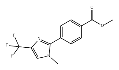 Benzoic acid, 4-[1-methyl-4-(trifluoromethyl)-1H-imidazol-2-yl]-, methyl ester Struktur