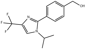 Benzenemethanol, 4-[1-(1-methylethyl)-4-(trifluoromethyl)-1H-imidazol-2-yl]- Structure