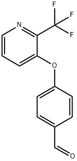 Benzaldehyde, 4-[[2-(trifluoromethyl)-3-pyridinyl]oxy]- Struktur