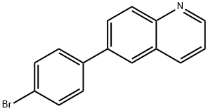 Quinoline, 6-(4-bromophenyl)- Struktur