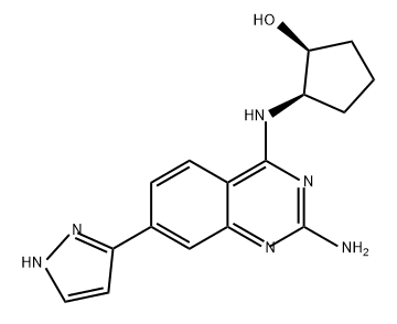 Cyclopentanol, 2-[[2-amino-7-(1H-pyrazol-3-yl)-4-quinazolinyl]amino]-, (1S,2R)-|化合物 NLRP3 ANTAGONIST 1