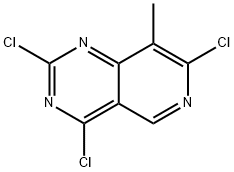 Pyrido[4,3-d]pyrimidine, 2,4,7-trichloro-8-methyl- Struktur