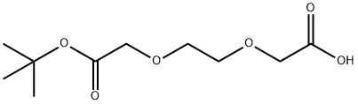 Acetic acid, 2-?[2-?(carboxymethoxy)?ethoxy]?-?, 1-?(1,?1-?dimethylethyl) ester Struktur