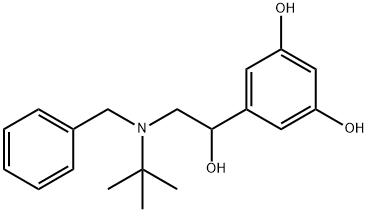 1,3-Benzenediol, 5-[2-[(1,1-dimethylethyl)(phenylmethyl)amino]-1-hydroxyethyl]- Struktur