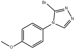 4H-1,2,4-Triazole, 3-bromo-4-(4-methoxyphenyl)- Struktur