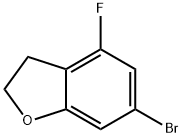 Benzofuran, 6-bromo-4-fluoro-2,3-dihydro- Struktur