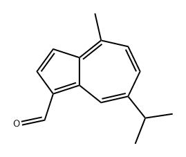 1-Azulenecarboxaldehyde, 4-methyl-7-(1-methylethyl)- Struktur