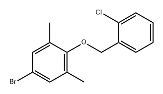 Benzene, 5-bromo-2-[(2-chlorophenyl)methoxy]-1,3-dimethyl- Struktur