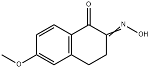 2-(Hydroxyimino)-6-methoxy-3,4-dihydronaphthalen-1(2H)-one Struktur