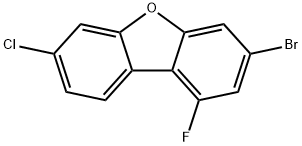 Dibenzofuran, 3-bromo-7-chloro-1-fluoro- Struktur