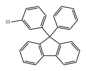 9H-Fluorene, 9-(3-chlorophenyl)-9-phenyl- Struktur