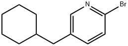 2-bromo-5-(cyclohexylmethyl)pyridine Struktur