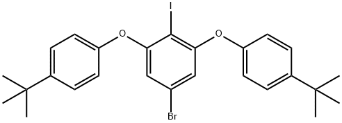 4,4'-((5-BROMO-2-IODO-1,3-PHENYLENE)BIS(OXY))BIS(TERT-BUTYLBENZENE) 結(jié)構(gòu)式