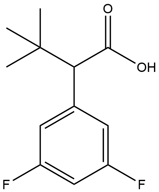 α-(1,1-Dimethylethyl)-3,5-difluorobenzeneacetic acid Struktur