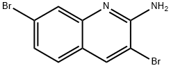 2-Quinolinamine, 3,7-dibromo- Struktur