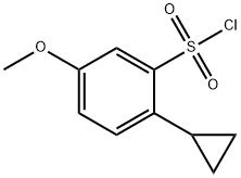 2-(Cyclopropyl)-5-methoxybenzenesulphonyl chloride Structure