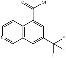 5-Isoquinolinecarboxylic acid, 7-(trifluoromethyl)- Struktur