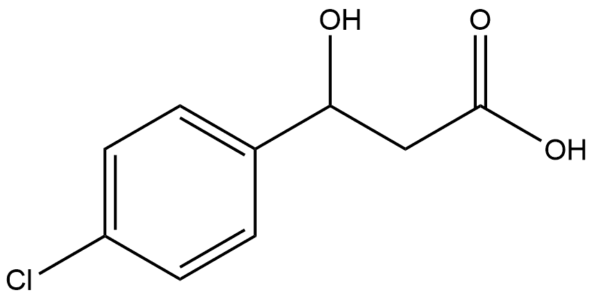 3-(4-chlorophenyl)-3-hydroxypropanoic Acid Struktur