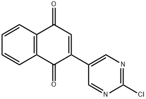 1,4-Naphthalenedione, 2-(2-chloro-5-pyrimidinyl)- Struktur