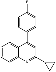 Quinoline, 2-cyclopropyl-4-(4-fluorophenyl)- Struktur