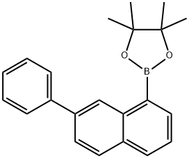 1,3,2-Dioxaborolane, 4,4,5,5-tetramethyl-2-(7-phenyl-1-naphthalenyl)- Struktur