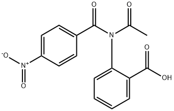 Benzoic acid, 2-[acetyl(4-nitrobenzoyl)amino]- Struktur