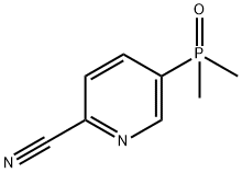 2-Pyridinecarbonitrile, 5-(dimethylphosphinyl)- Struktur