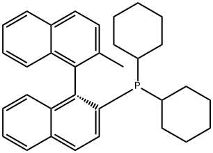 (1R)-Dicyclohexyl(2'-methyl-[1,1'-binaphthalen]-2-yl)phosphine Struktur